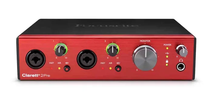 Focusrite CLARETT-PLUS-2PRE Desktop 10×4 USB Type-C Audio/MIDI Interface