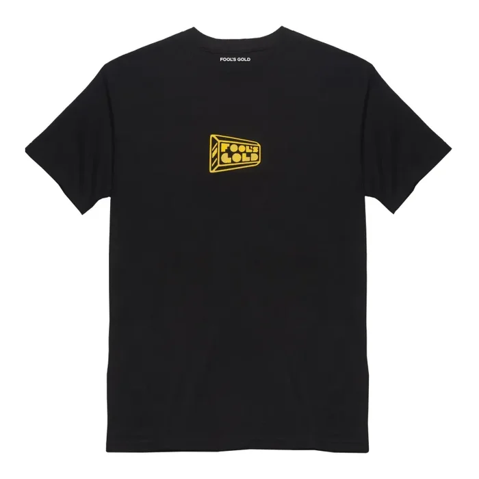 Fool’s Gold: Micro Logo Shirt – Black / Gold Discount