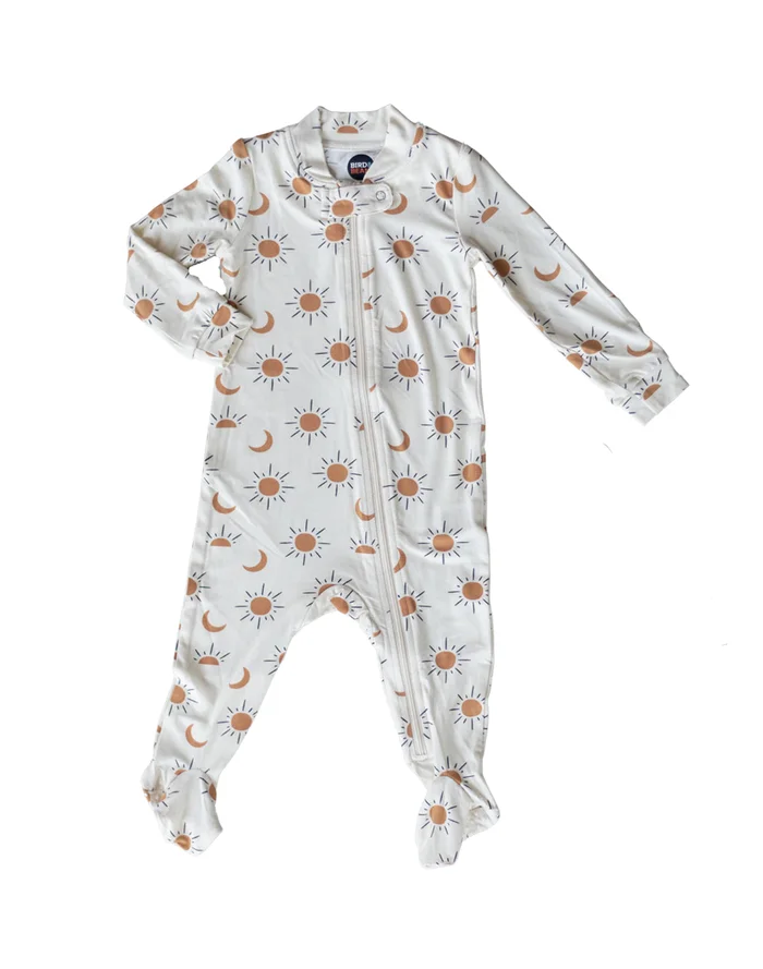 Footie (Zipper) – Boho Sun and Moon Rise