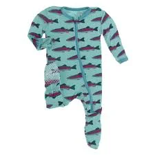 Footie (Zipper) – Glass Rainbow Trout