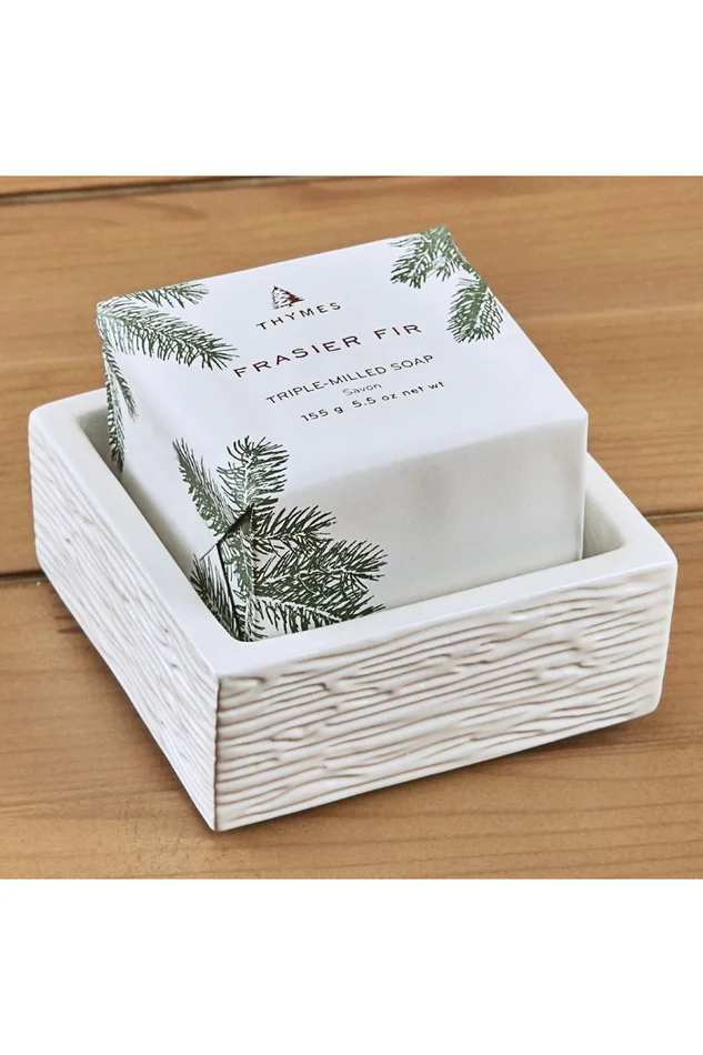 FRASIER FIR BAR SOAP AND DISH SET