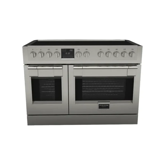 Fulgor Milano Sofia 600 Series F6PIR487S1 48 Inch Freestanding Professional Induction Range with 7 Elements, Double Oven, 6.5 cu. ft. Convection Oven, Self-Clean Mode, and Pan Detection System