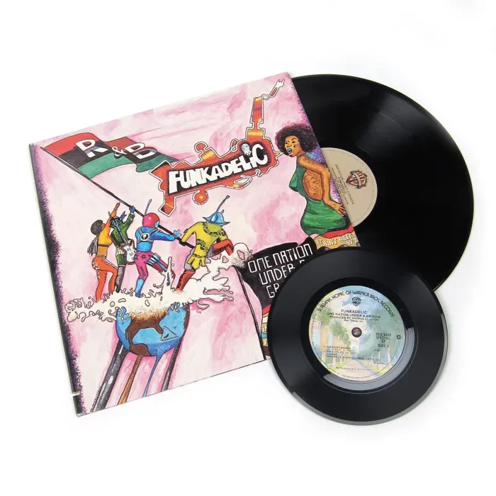 Funkadelic: One Nation Under A Groove Vinyl LP+7″ – 2005 WB Pressing