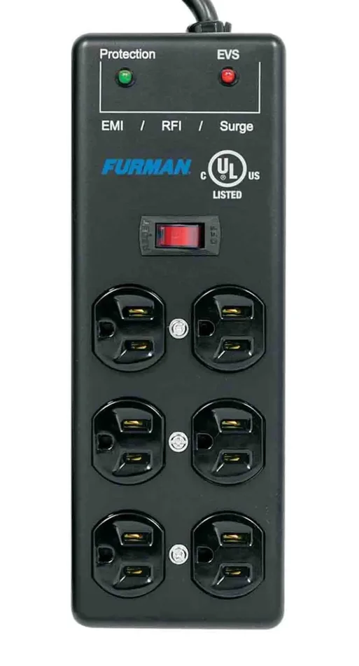 Furman SS-6B-PRO Extreme Voltage Protect Surge Strip (15′)