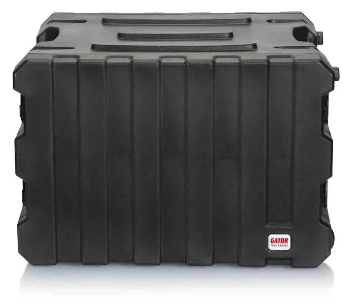 Gator Cases G-PROR-8U-19, 8U Deep Molded Audio Rack Case with Wheels – 19 Inch