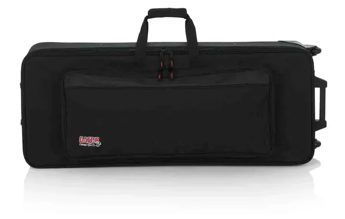 Gator Cases GK-49 Rigid EPS Foam Lightweight DJ Case for 49 Note Keyboards with Wheels