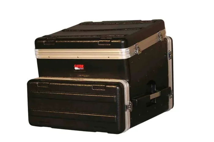 Gator Cases GRC-10X8, 10U Top and 8U Side ATA Molded PE Slant Top Console Rack