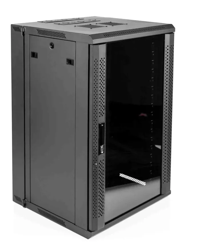 Gator Cases GRW2018509, 18U Sectional Wall Rack with Glass Door – 21″ Deep Fashion