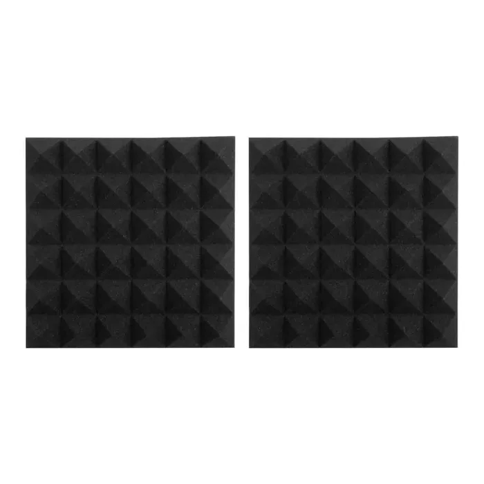 Gator Frameworks GFW-ACPNL1212PCHA-2PK Charcoal 12×12″ Acoustic Pyramid Panel – 2 Pack on Sale