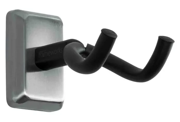 Gator Frameworks GFW-GTR-HNGRSCH Wall Mount Guitar Hanger – Chrome