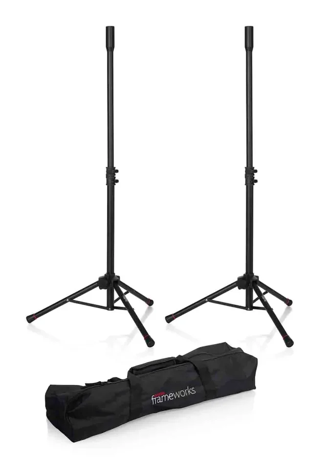 Gator Frameworks GFWSPK0250SET Mini Speaker Stand Pair with Carry Bag