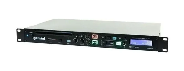 Gemini Sound CDMP-1500, 19-Inch Professional 1U Rackmount Single CD/MP3/USB Supply