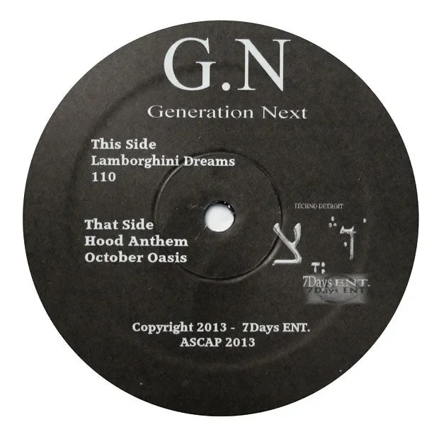 Generation Next: Generation Next EP 12″