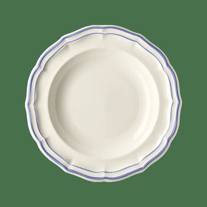 Gien Filet Blue Rim Soup