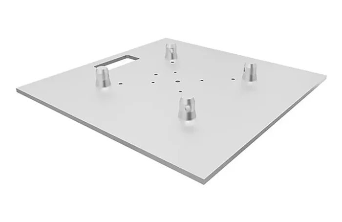 Global Truss BASE PLATE 20X20A F23, Aluminum Base Plate for F23 Truss – 20×20 Inch