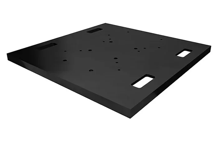 Global Truss DT-GP BASE/30BLK, 30-Inch Raised Base Plate for F24, F34 and DT-GP Trusses – Black