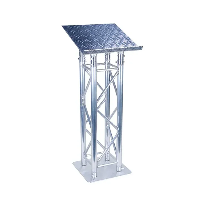 Global Truss GT-LECTERN, F34 Truss Style Lectern Assembly with Diamond Plate Finish Top Discount