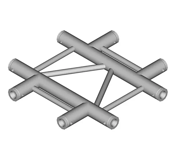 Global Truss IB-4072-H, Horizontal Four Way Cross-Junction for F32 I-Beam Truss System – 1.64 ft