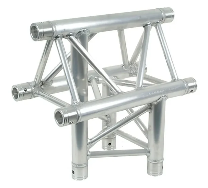 Global Truss TR-4096V-U, Three Way Triangular Vertical T-Junction Apex Up for F33 Triangle Truss