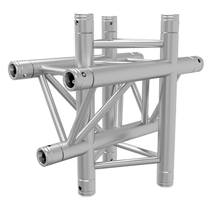 Global Truss TR-4098, Four Way Triangular Vertical Cross Junction Apex Up/Down for F33 Triangle Truss – 1.64 FT