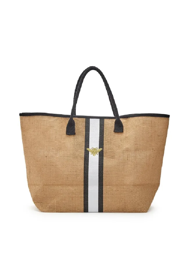 GOLD BEE JUTE TOTE
