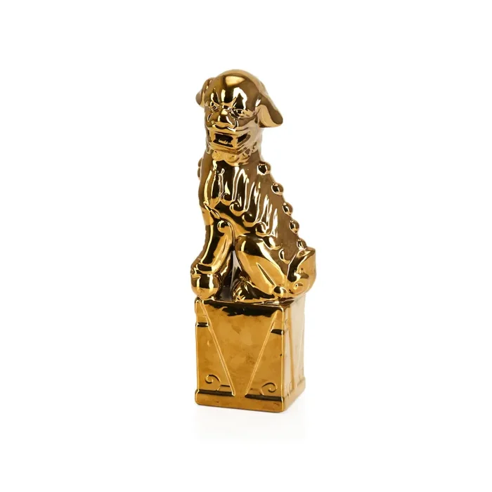 Gold Ceramic Foo Dog Statue Online Hot Sale