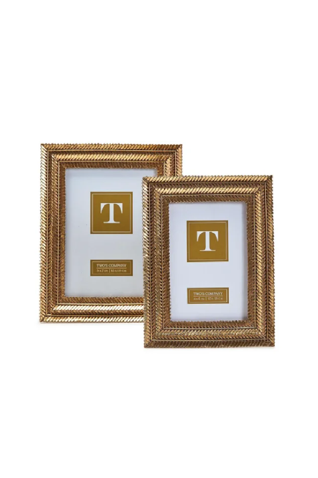 GOLD FERN PHOTO FRAME 5X6