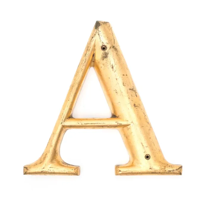 Gold Letter “A” (A+D) Online Hot Sale