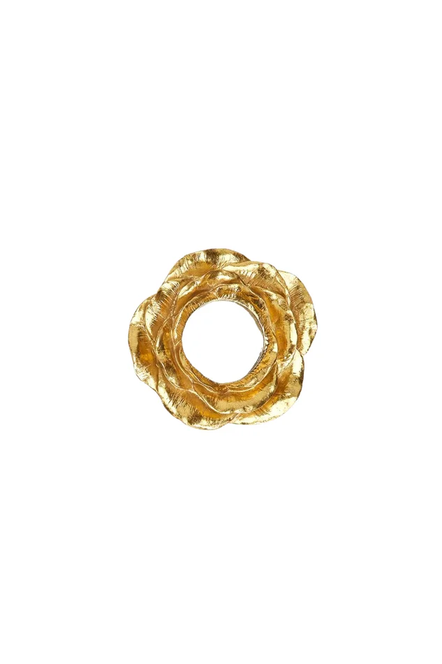 GOLDEN FLEUR WALL MIRROR/SM