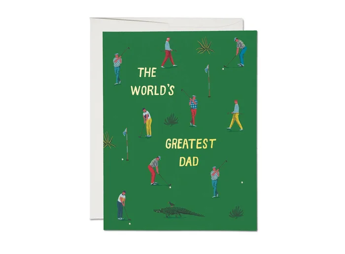 Golf Dad Father’s Day greeting card