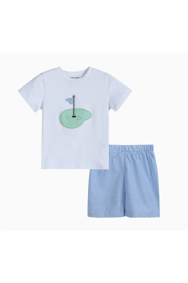 GOLF HOLE SHIRT & GINGHAM SHORT