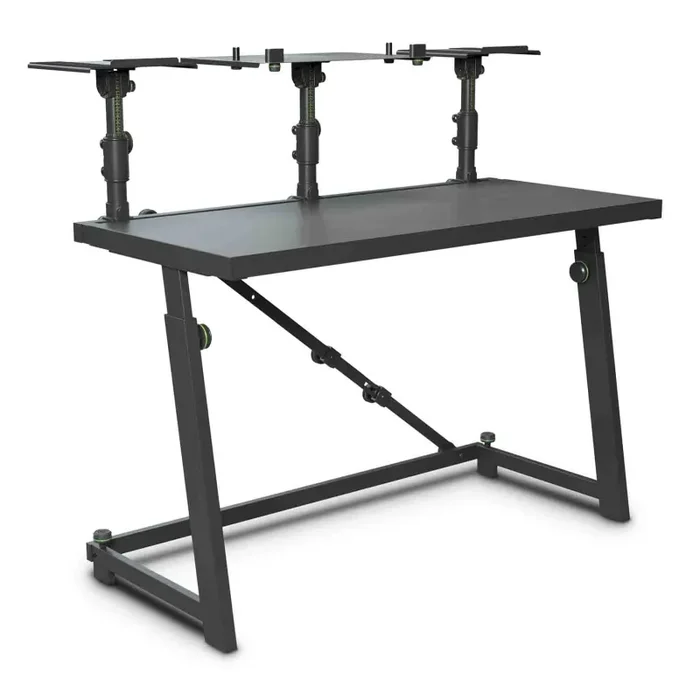 Gravity FDJT 01, DJ Desk with Adjustable Loudspeaker and Laptop Trays