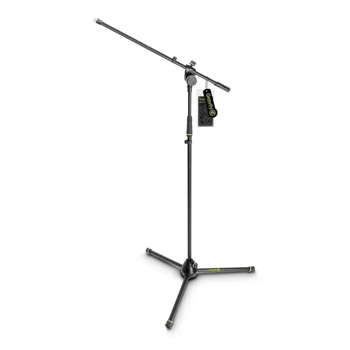Gravity GMS4321B Microphone Stand With Folding Tripod Base and 2-Point Adjustment Boom