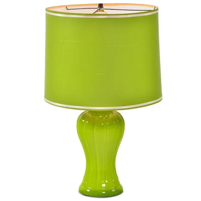 Green Ceramic Table Lamp #2 Discount