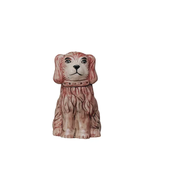 Hand-Painted Vintage Dog Planter