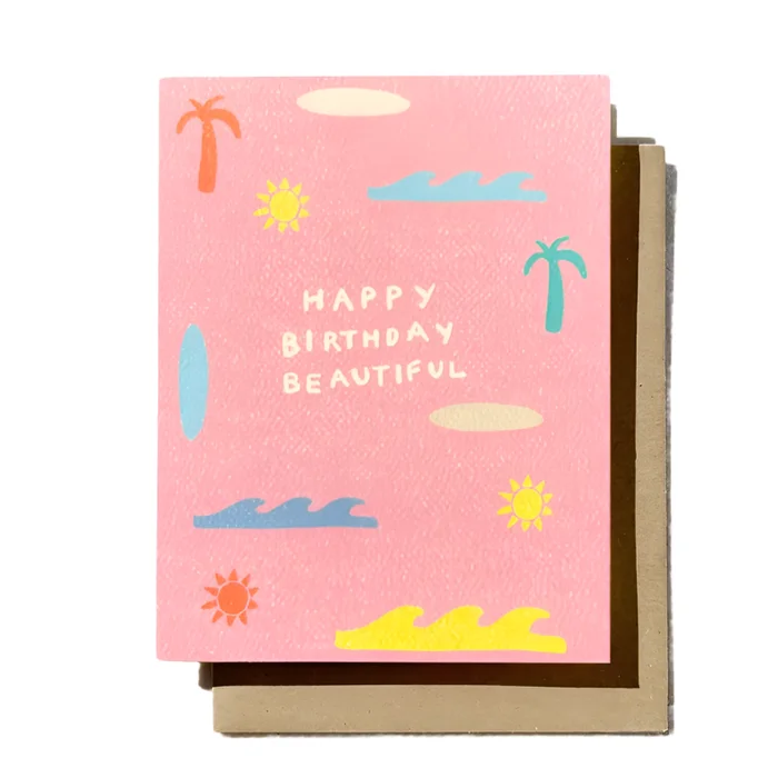 Happy Birthday Beautiful – Friend Summer Happy Birthday Card