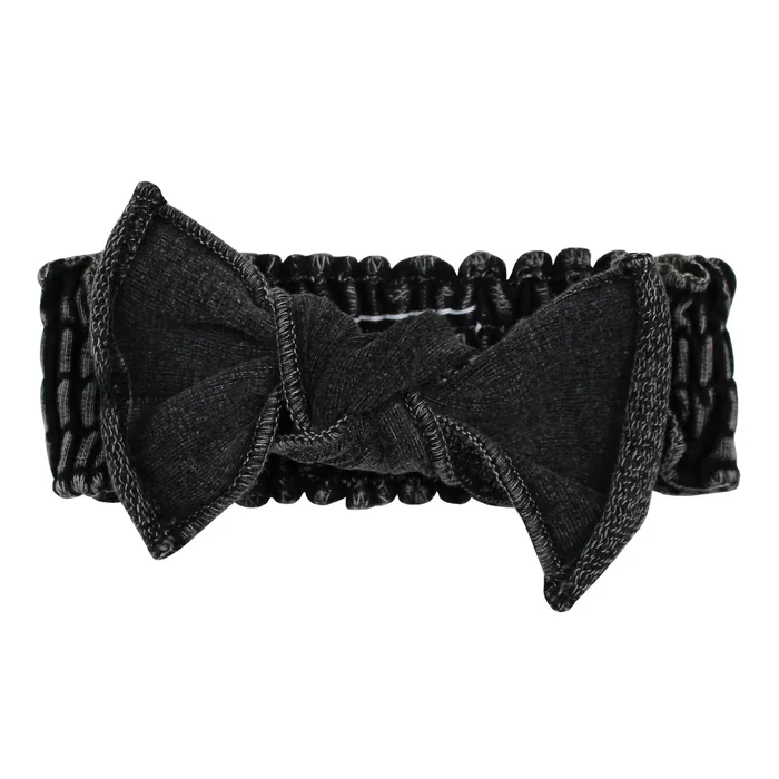 Headband – Faux Denim Black
