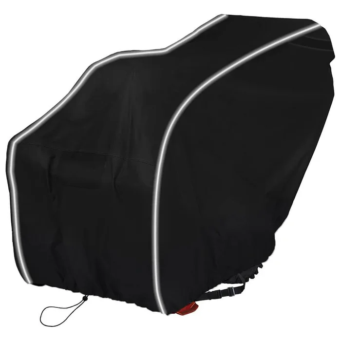 Heavy-Duty 600D Fade and Crack Resistant Snow Blower Covers, Waterproof, Snow Proof,UV-Proof Snowblower Cover Universal Fit，Snow Thrower Cover with Reflective Strips