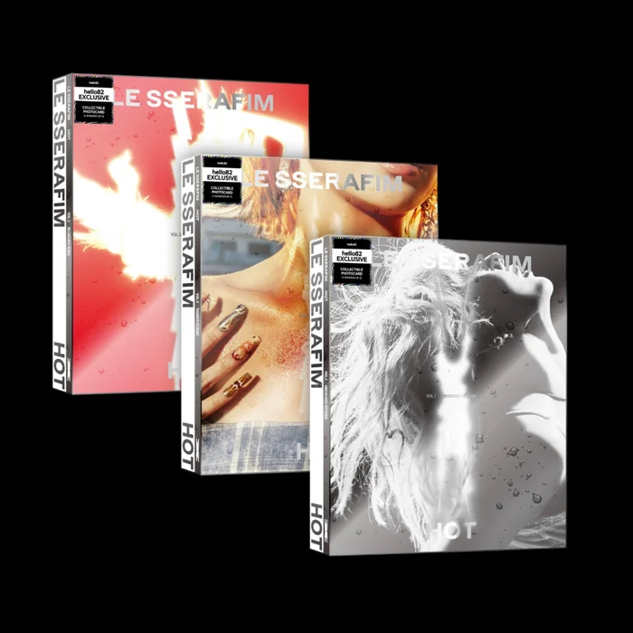 [HELLO82] [HELLO82 EXCLUSIVE] LE SSERAFIM – 5TH MINI ALBUM ‘HOT’ (3 VERSIONS)