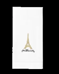 Henry Handwork Olympic Eiffel Tower Gold Hand Towel