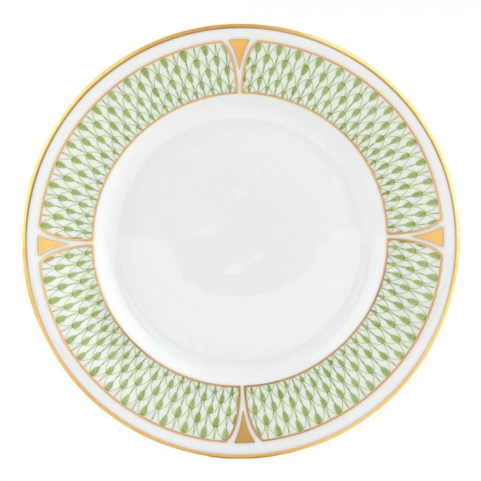 Herend Art Deco Bread And Butter Plate, Green