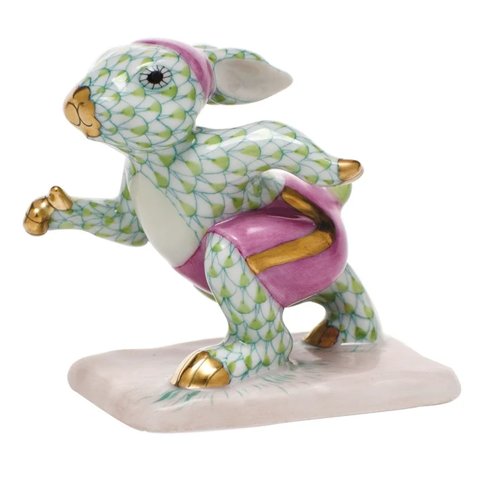 Herend Key Lime Running Bunny