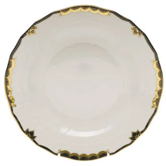 Herend Princess Victoria Black Dessert Plate