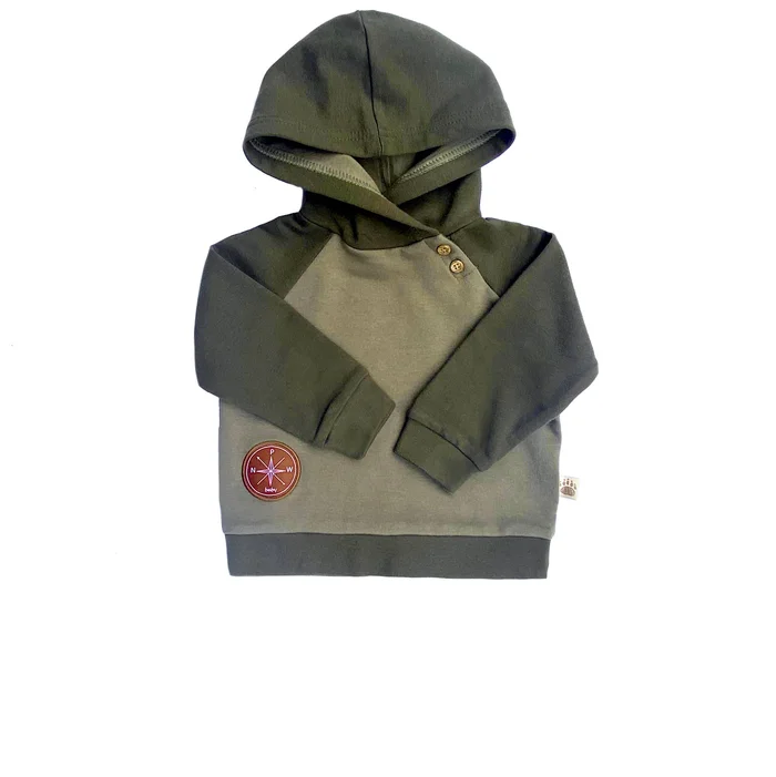 Hooded Pullover – Olive
