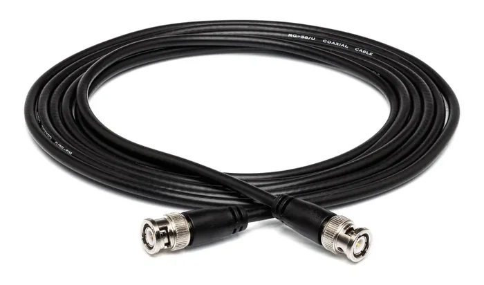 Hosa BNC-58-101, BNC to BNC Antenna Cable – 1 ft