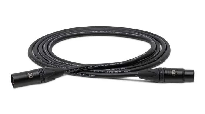 Hosa CMK-015AU, Neutrik XLR3F to XLR3M Edge Microphone Cable – 15 Feet