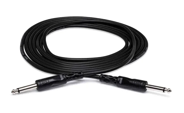 Hosa CPP-115, 1/4″ TS Male to Same Unbalanced Interconnect Cable – 15 Feet