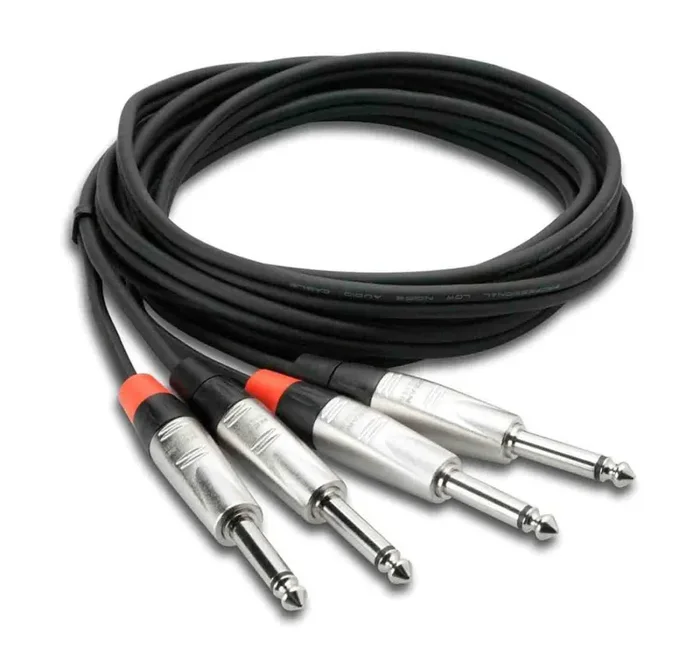 Hosa HPP-003X2 Pro Dual Cable 1/4-Inch TS – Same 3 Ft