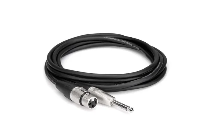 Hosa HXS-003 Pro Balanced Interconnect Cable REAN XLR3F to 1/4 in TRS – 3 Feet