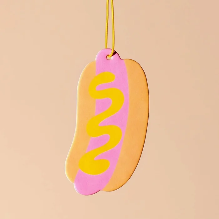 Hot Dog Food Air Freshener – Pink Lemonade Scent